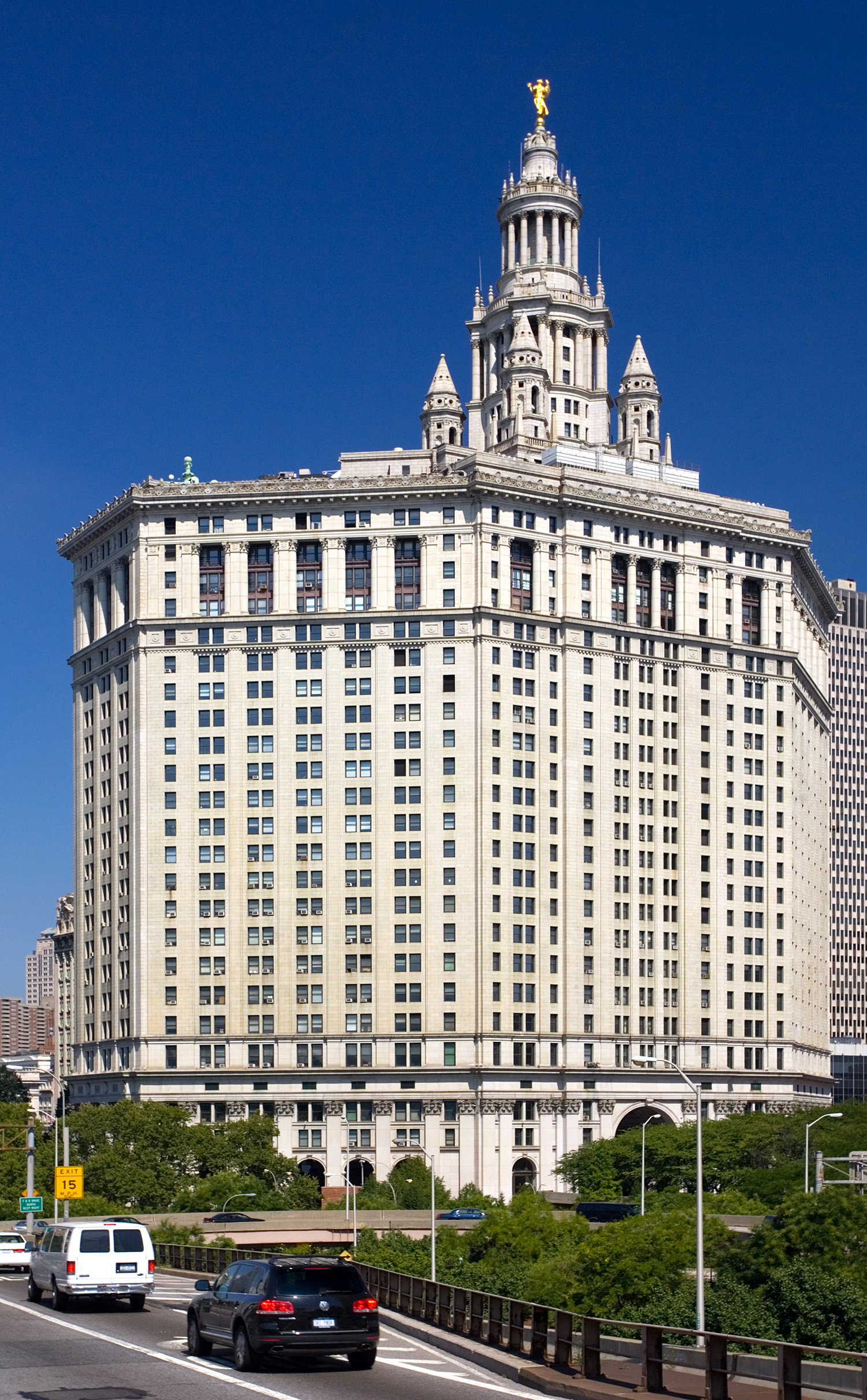 Municipal Building, New York City - View from Brooklyn Bridge. © Mathias Beinling
